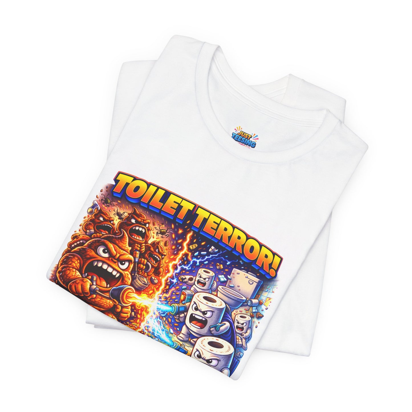 Toilet Terror Funny Bathroom Battle Shirt – Pure Chaos Edition