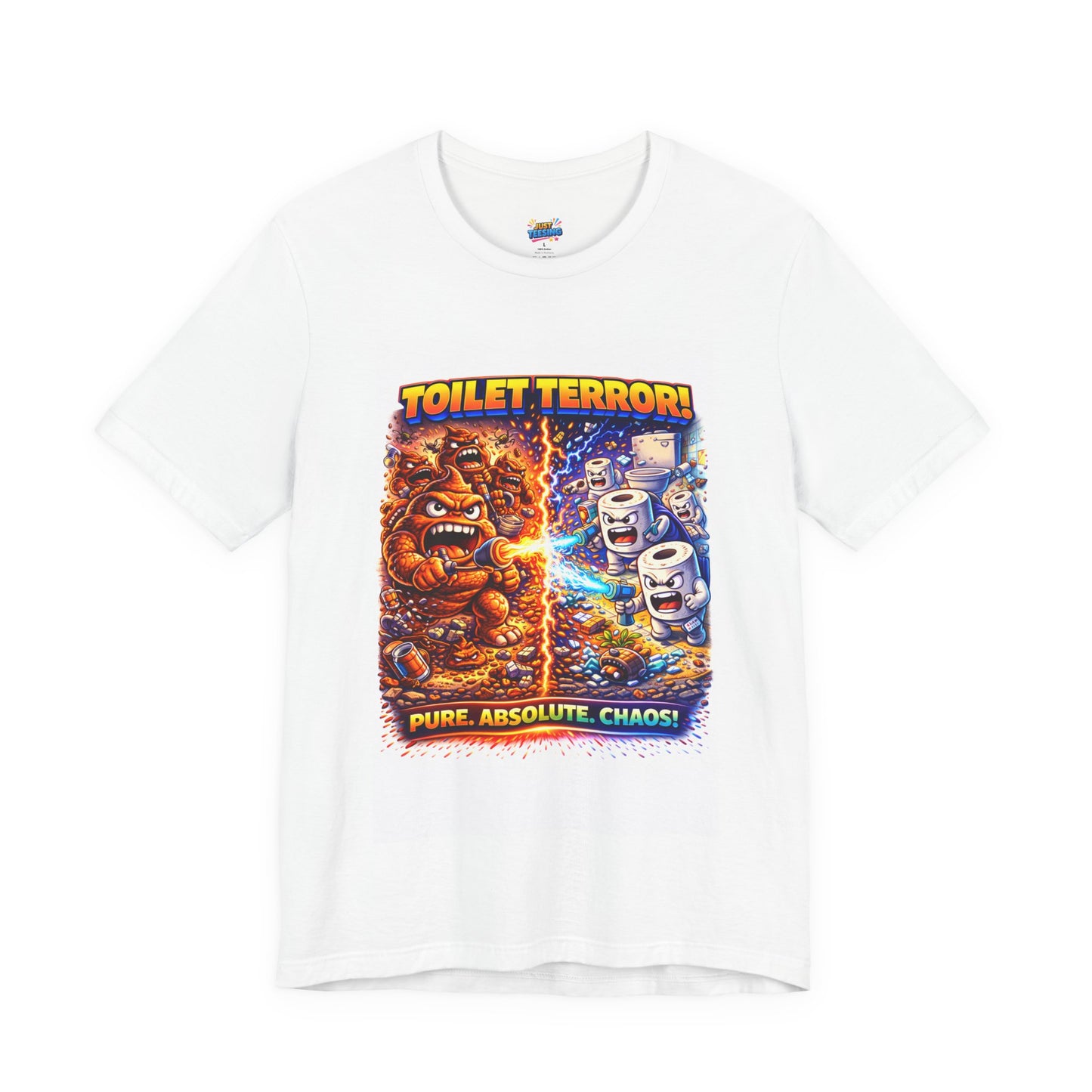 Toilet Terror Funny Bathroom Battle Shirt – Pure Chaos Edition