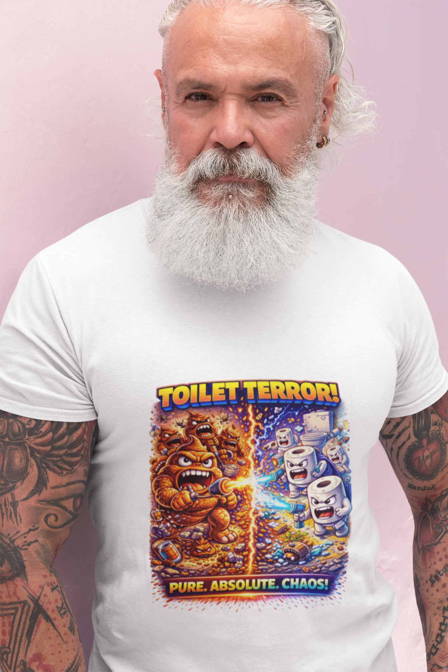 Toilet Terror Funny Bathroom Battle Shirt – Pure Chaos Edition