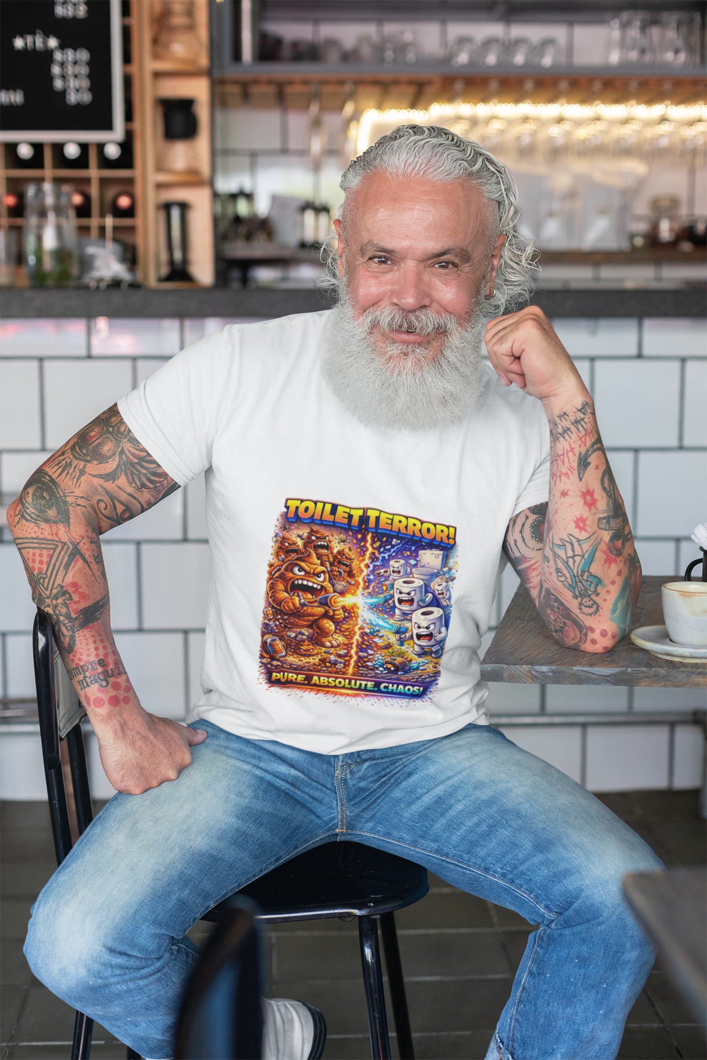 Toilet Terror Funny Bathroom Battle Shirt – Pure Chaos Edition